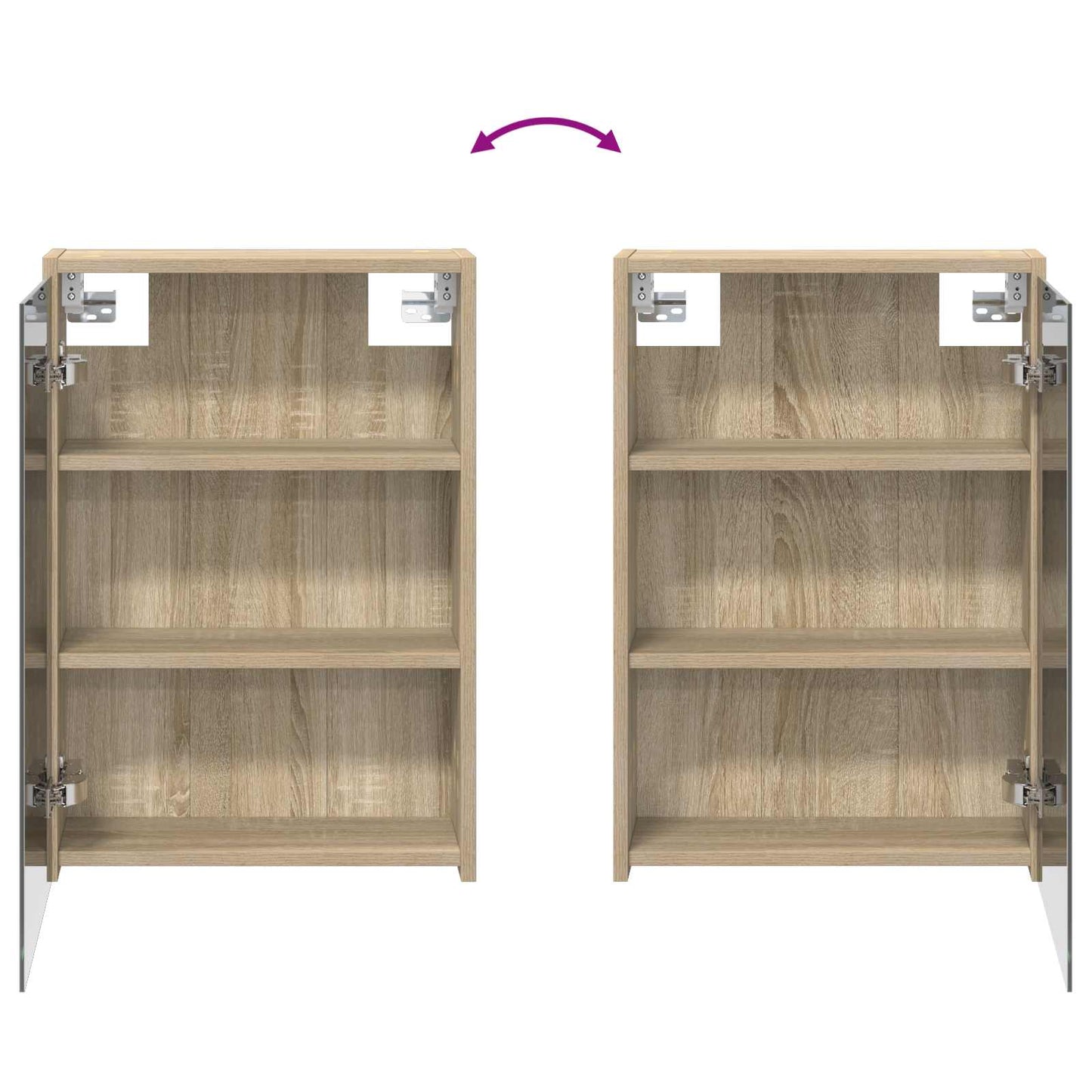 Fürdőszobai Szekrény Szett 3 db 116 x 16 x 62,5 cm Szerelt fa