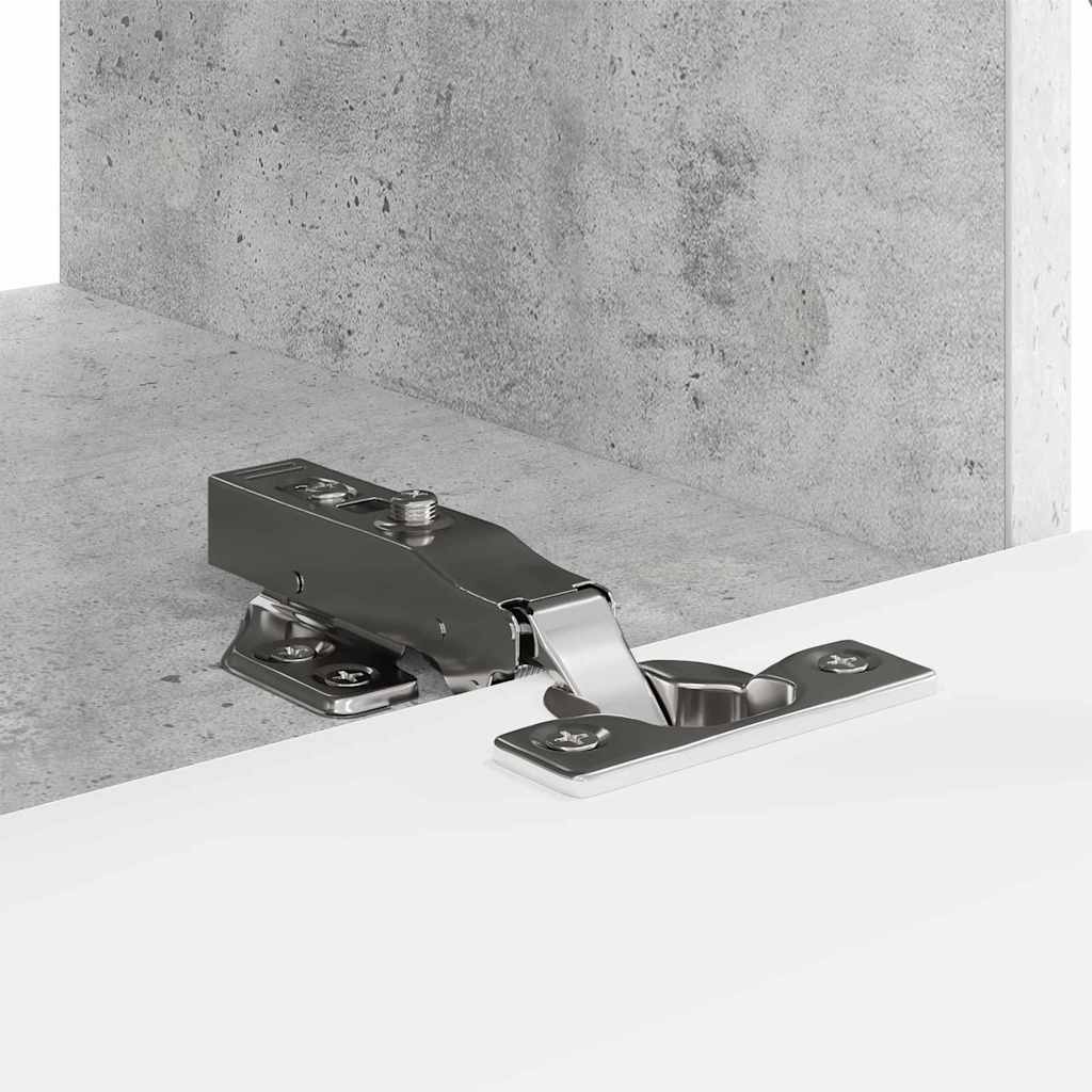 TV Fali Szekrény 2 pcs Beton Szerelt Fa