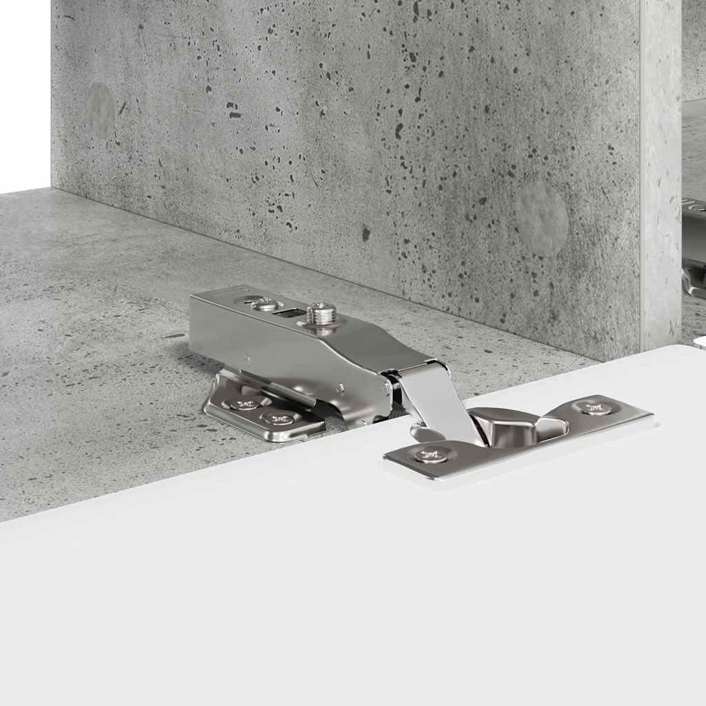 TV Fali Szekrény 2 pcs Beton Szerelt Fa