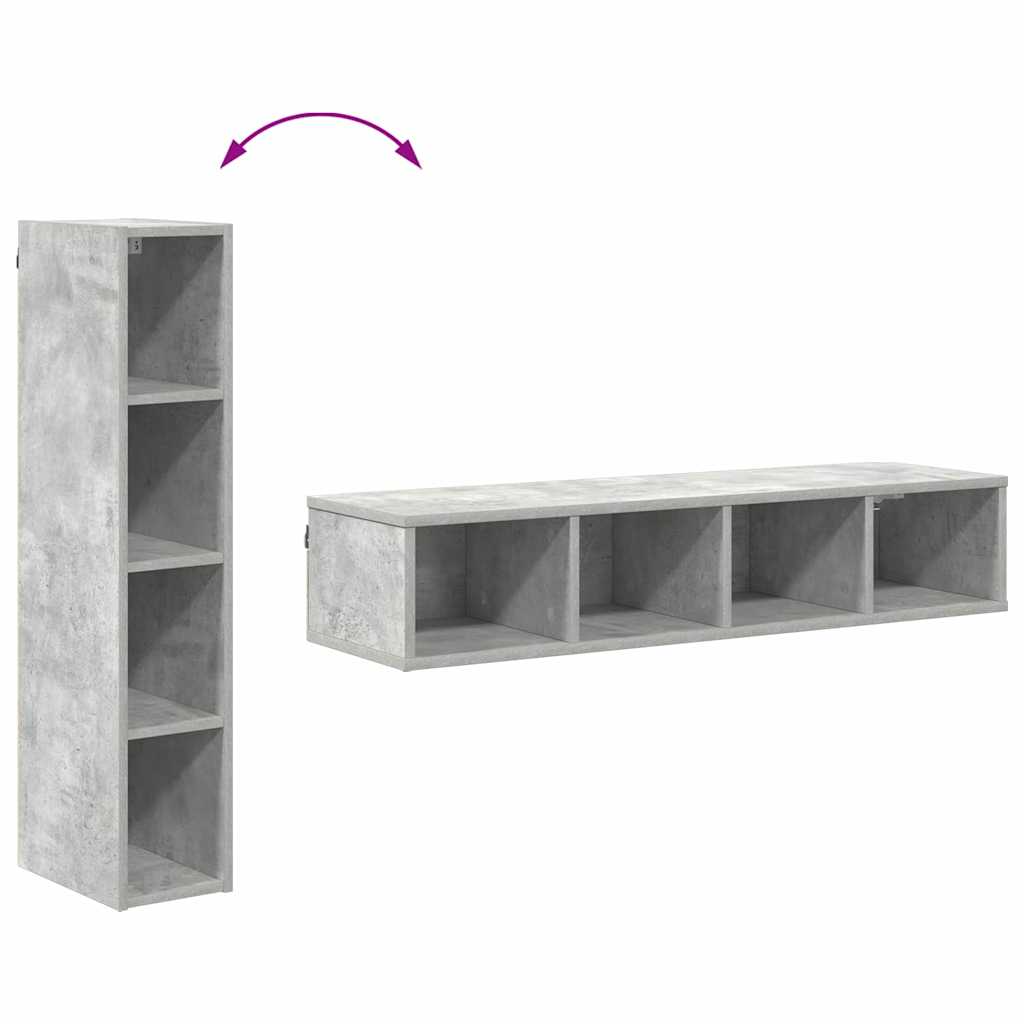 Függő szekrény Beton Szürke 20 x 29,5 x 100 cm Faanyag
