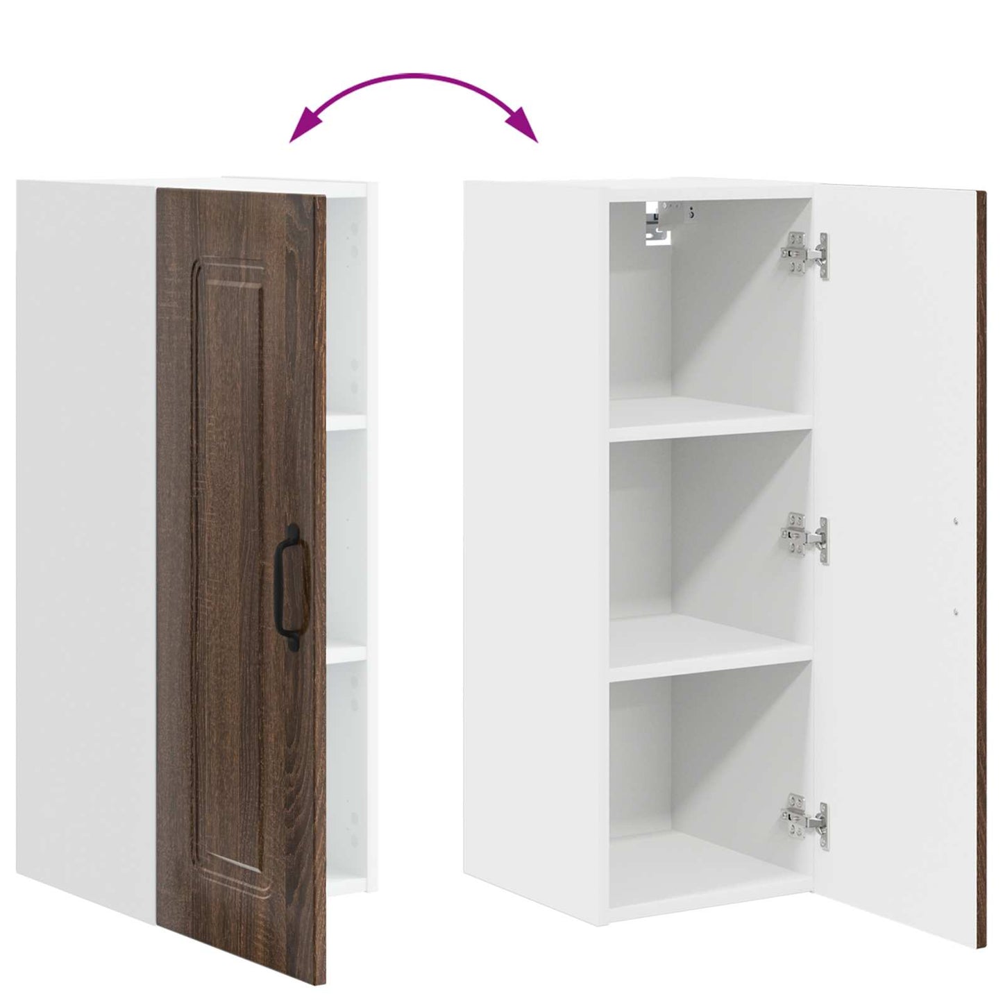 Mosogatógép panel Kalmar Barna Tölgy 30 x 31 x 80 cm Szerelt Fa