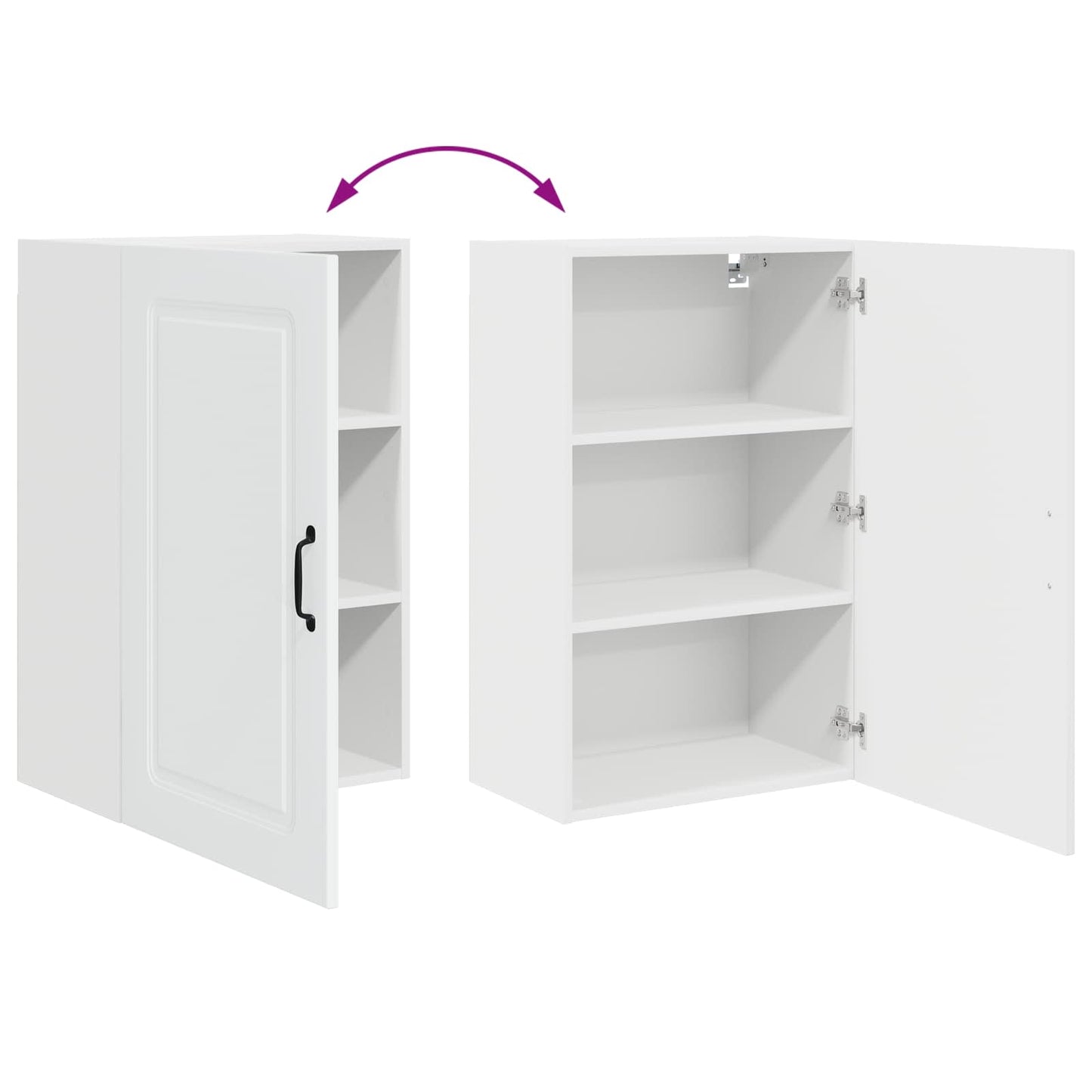 Mosogatógép panel Kalmar Fehér 50 x 31 x 80 cm Szerelt Fa