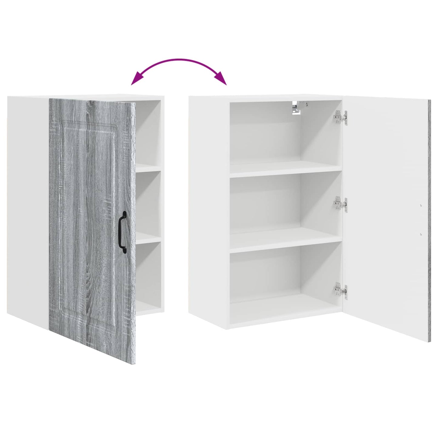 Mosogatógép panel Kalmar Szürke Sonoma 50 x 31 x 80 cm
