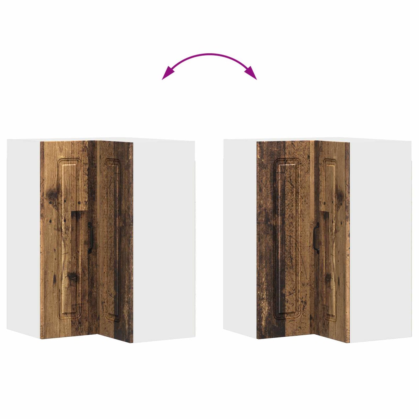 Mosogatógép panel Kalmar Öreg fa 57 x 57 x 80 cm Faanyag