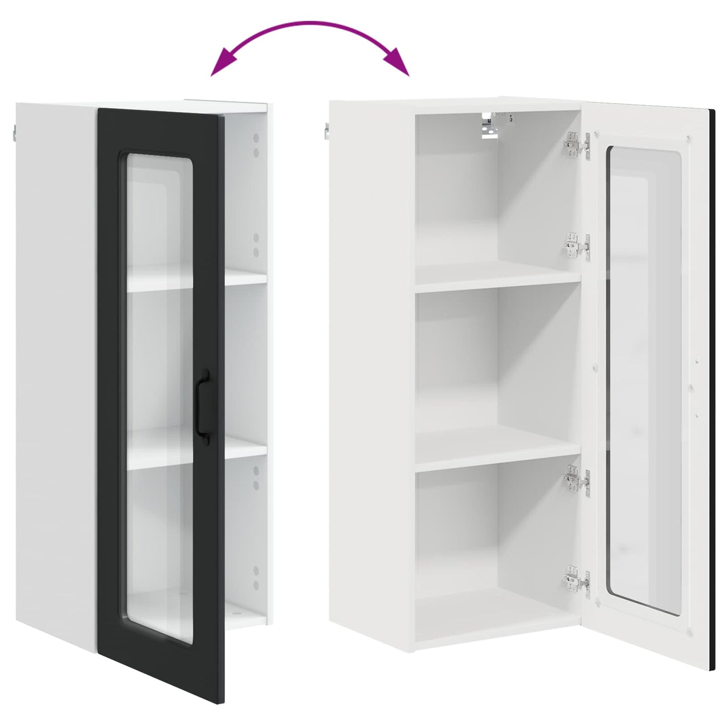 Mosogatógép panel Kalmar Fekete 40 x 31 x 100 cm Faanyag