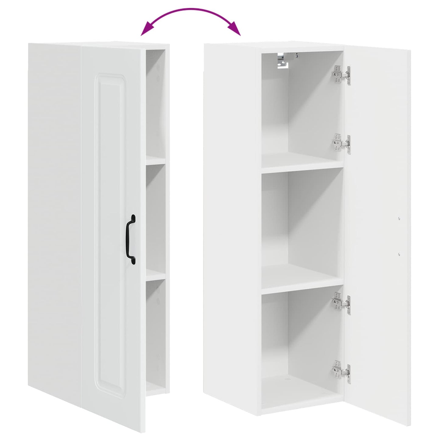 Mosogatógép panel Kalmar Fehér 30 x 31 x 100 cm Szerelt Fa