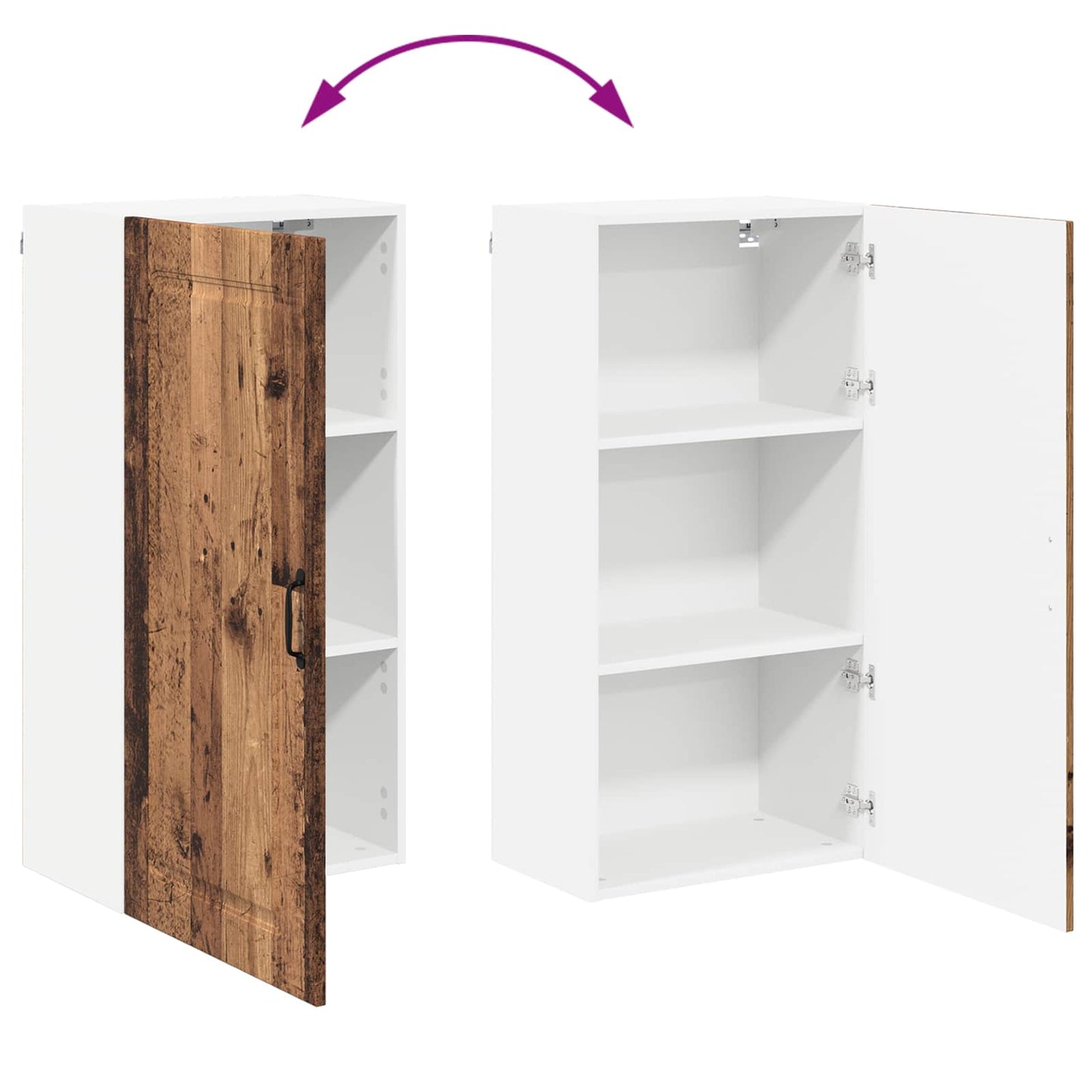 Mosogatógép panel Kalmar Öreg fa 50 x 31 x 100 cm Faanyag