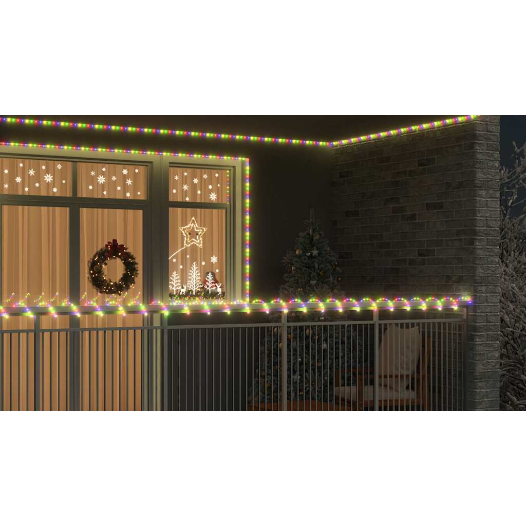 Kötél világítás 2400 LED-del Sokszínű 100 m PVC