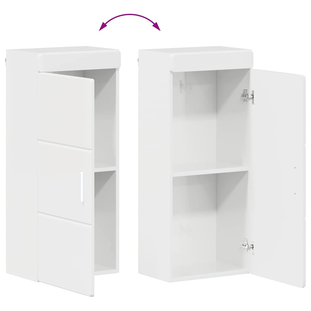 Fürdőszoba bútor szett TULUM 4 pcs Magas Fényű Fehér
