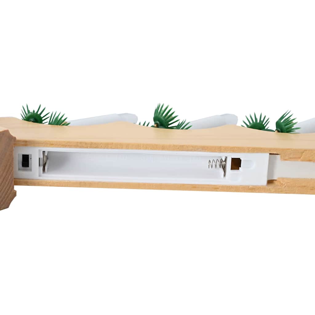 Karácsonyi gyertya híd 3 db 7 LED Meleg fehér 39.5 x 5 x 29 cm