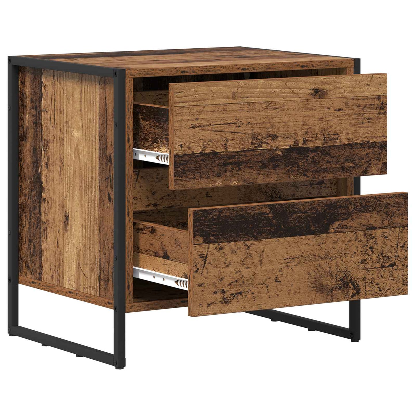 Éjjeli asztal 2 db Öreg fa 50 x 39.5 x 50 cm Szerelt Fa