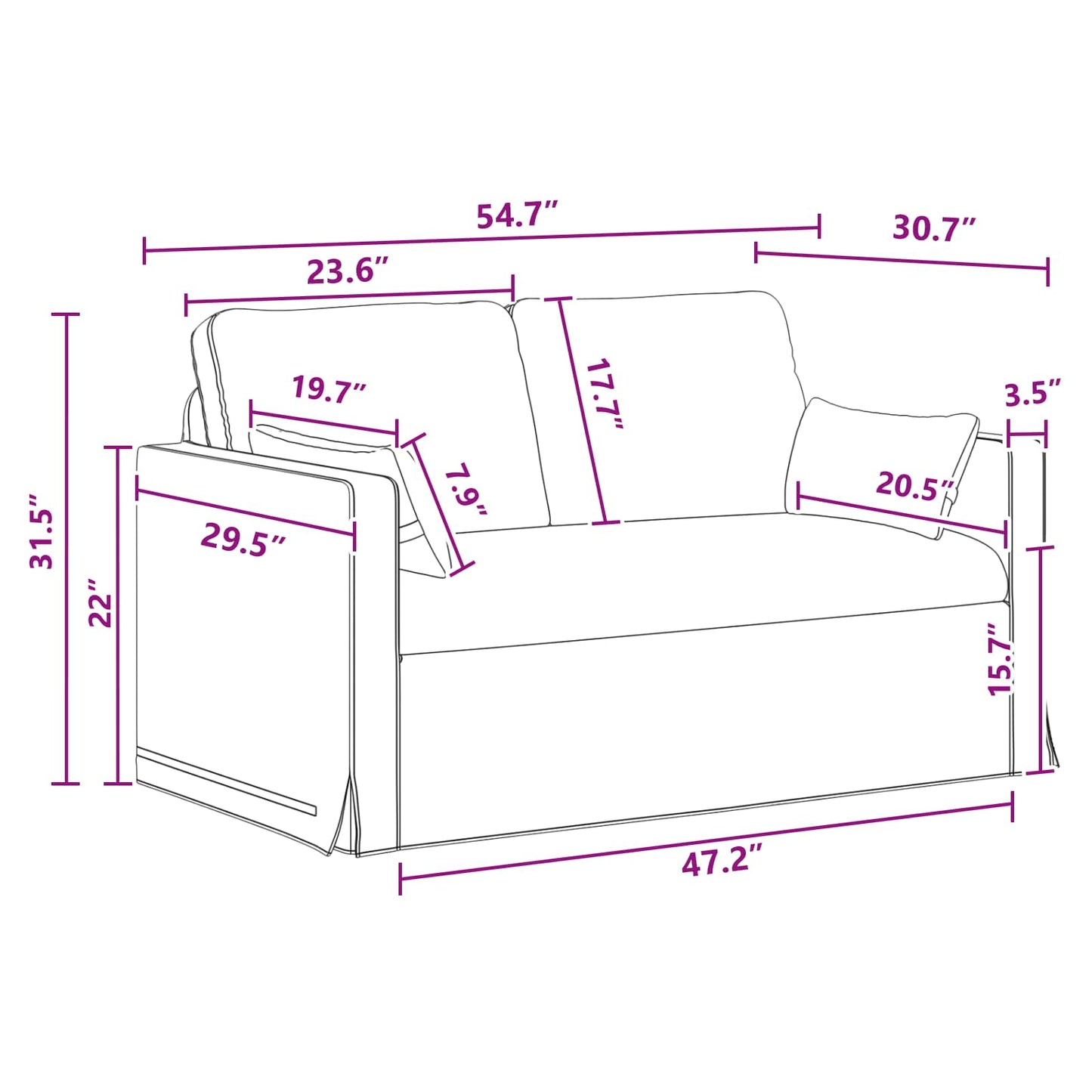 Kanapé Szett 2 pcs Sötétszürke 139 x 78 x 80 cm szövet