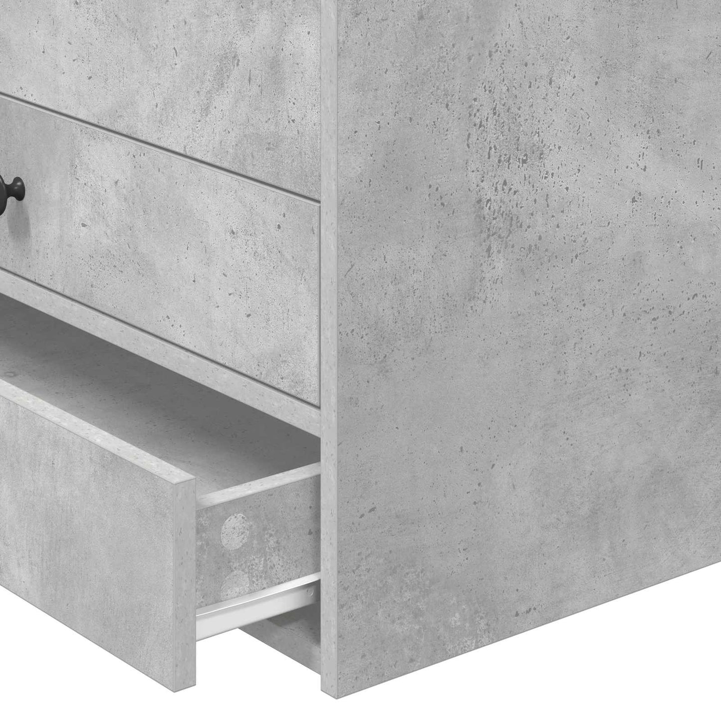 Nappaliágy Beton Szürke és Fekete 100 x 200 cm Szerelt Fa