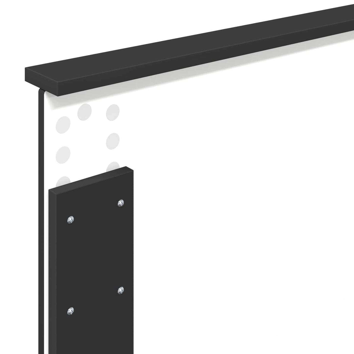 Ágykeret fejtámlával Fekete 75 x 190 cm Faanyag