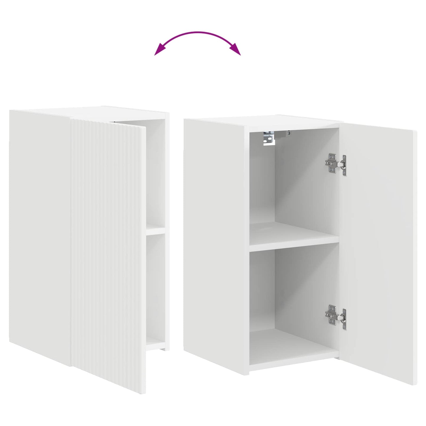 TV szekrény garnitúra 5 pcs Fehér Szerelt Fa