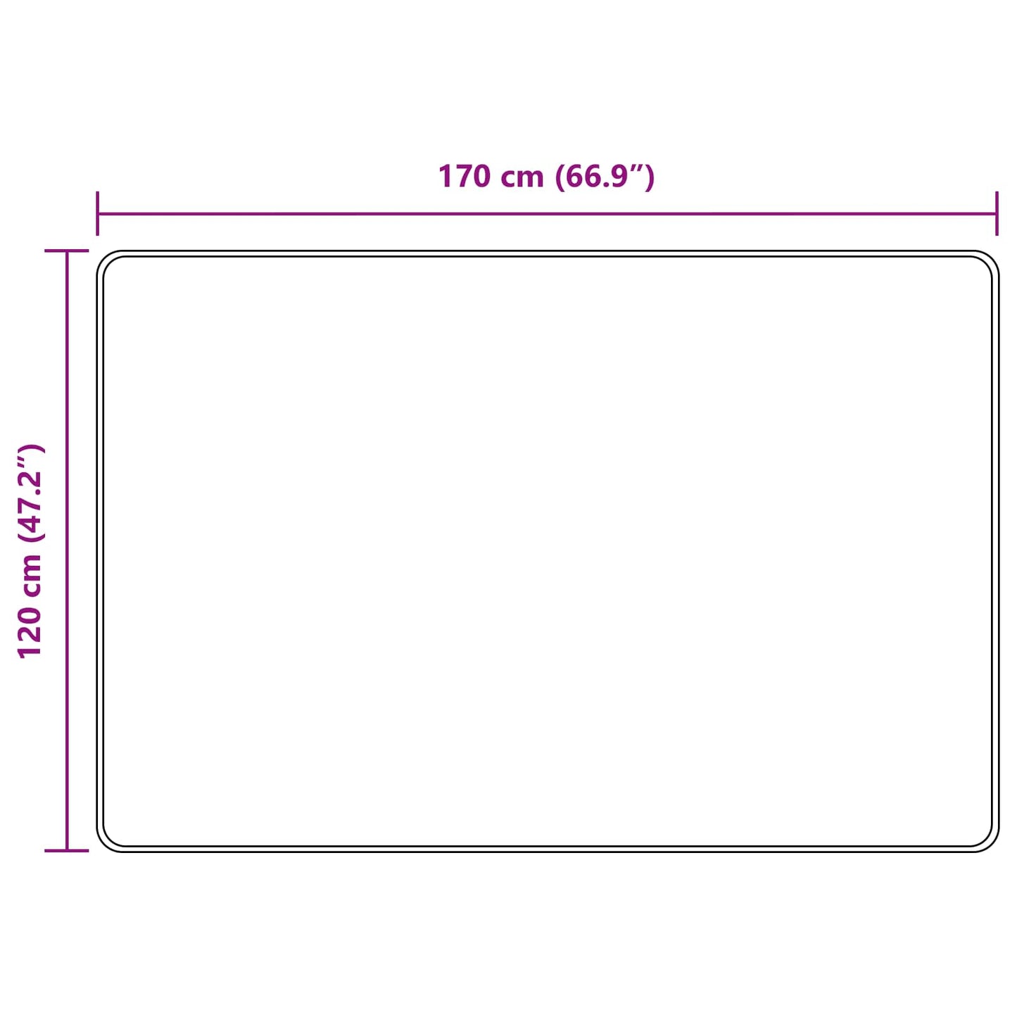 Szőnyeg futó MARSA Erdei zöld 120 x 170 cm Poliészter és PVC