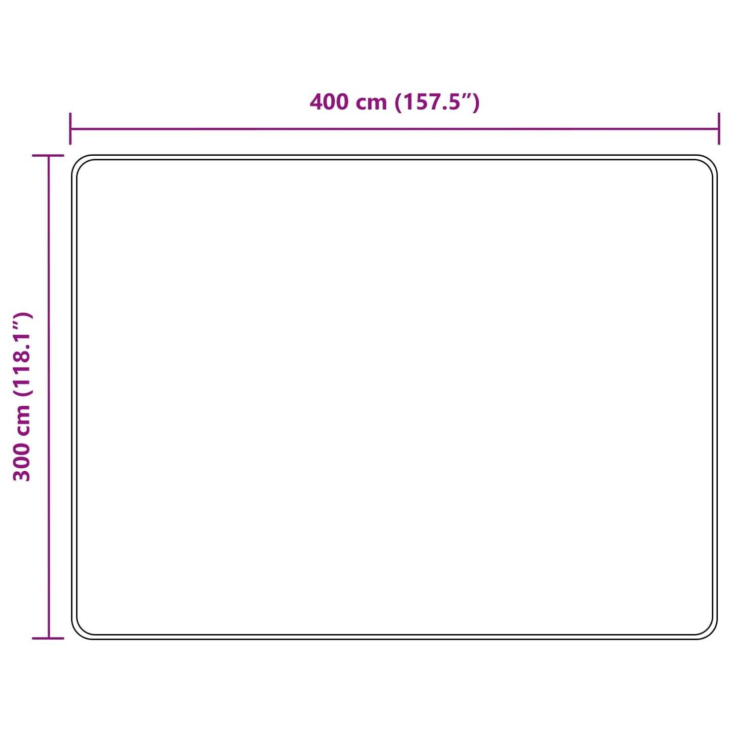 Szőnyeg futó MARSA Erdei zöld 300 x 400 cm Poliészter és PVC