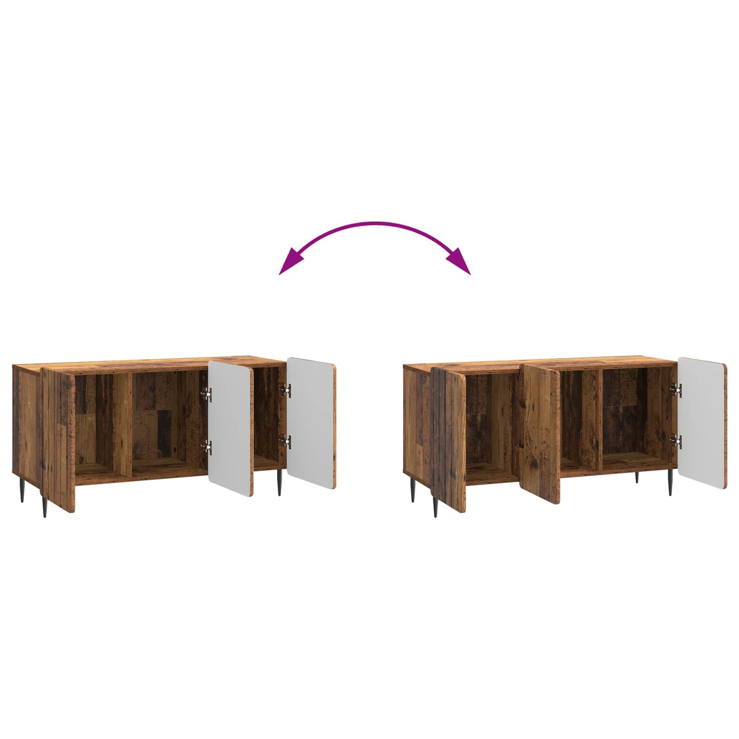TV szekrény Antik Fa 99 x 34,5 x 52 cm Szerelt Fa