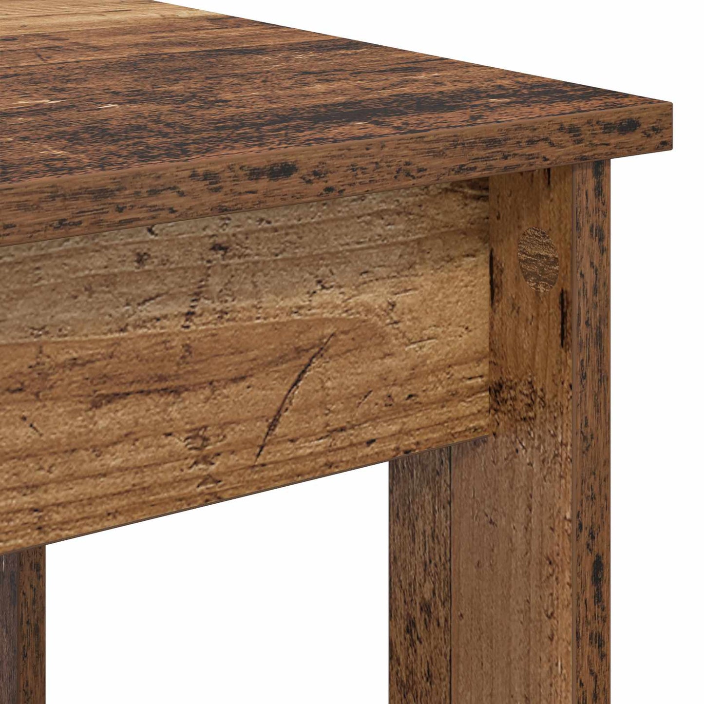 Kávasztal Szett 2 pcs Öreg fa 50 x 52 x 42 cm Szerelt Fa