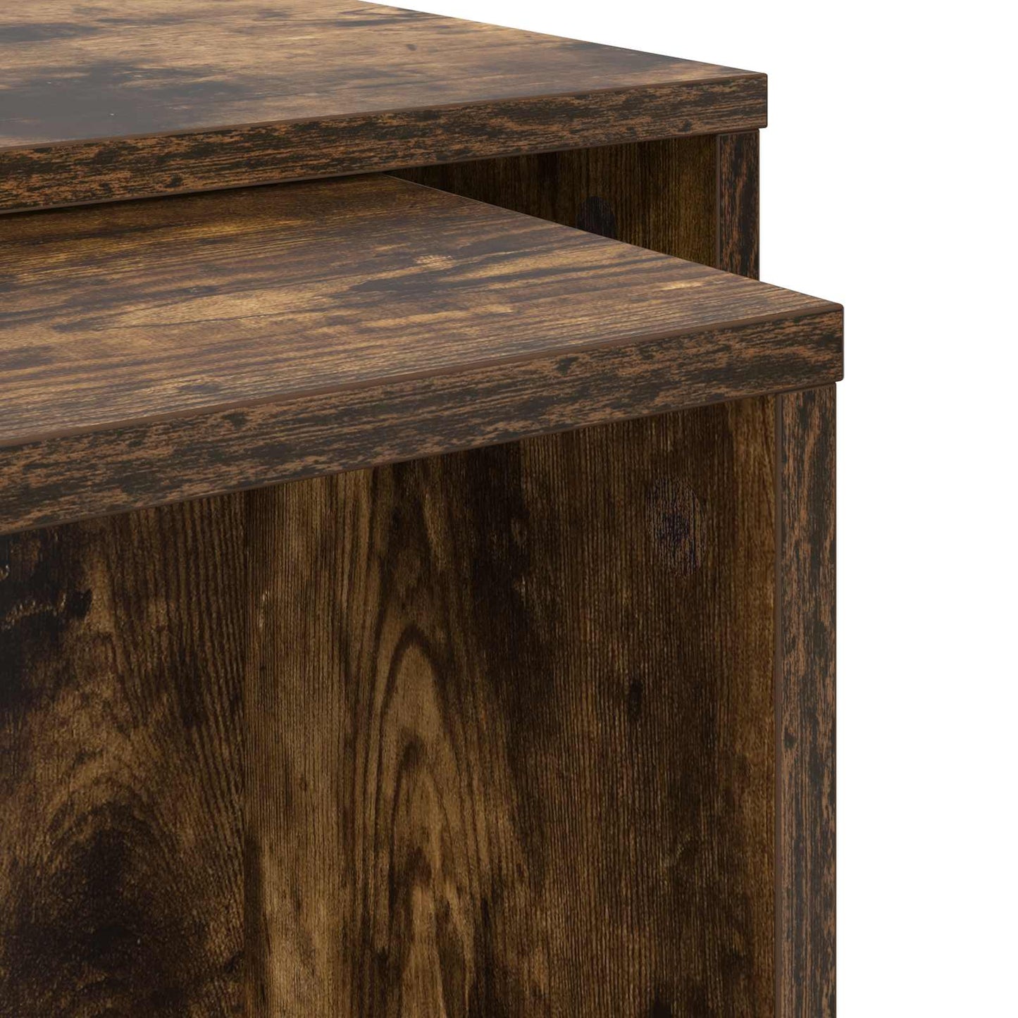 Kávasztal Szett 2 pcs Füstölt tölgy 90 x 48 x 40 cm Szerelt Fa
