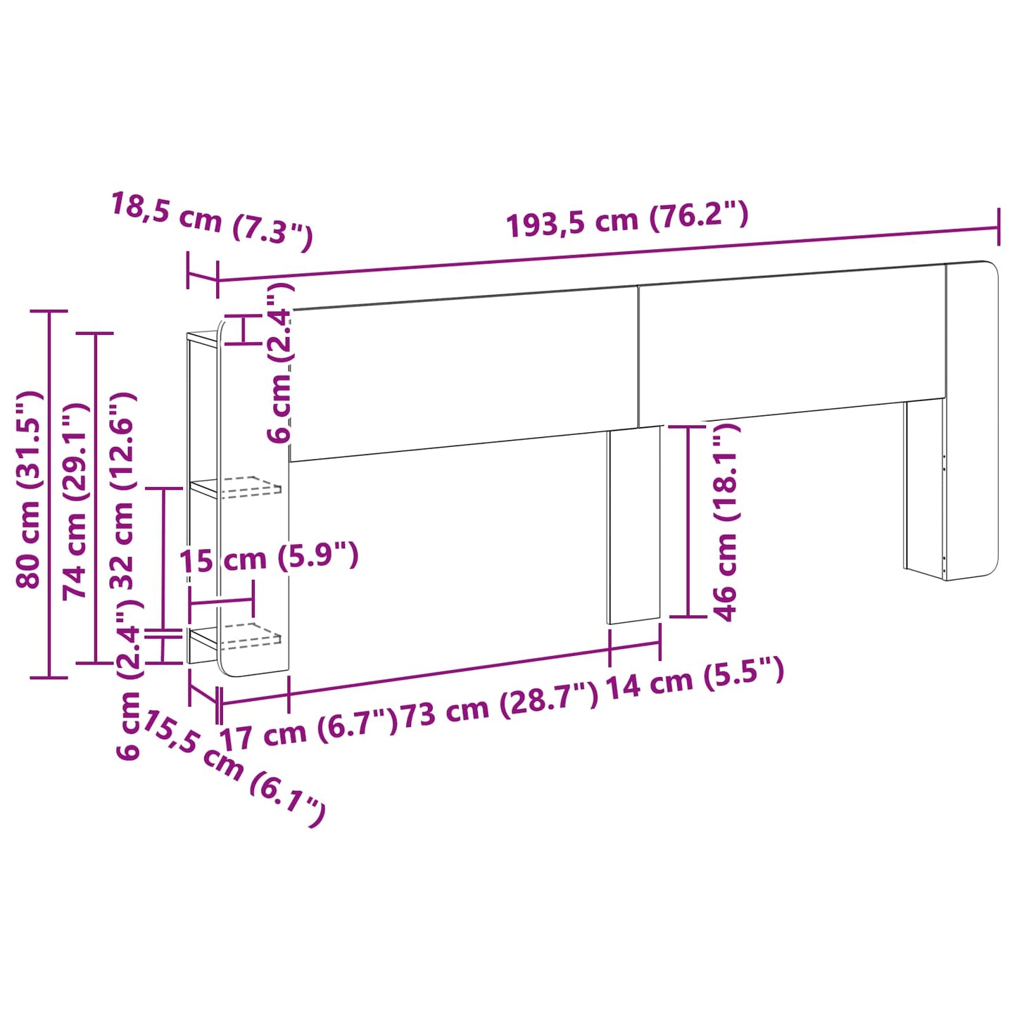 Fejhajtó szekrény tárolóval Antik Fa Szerelt Fa