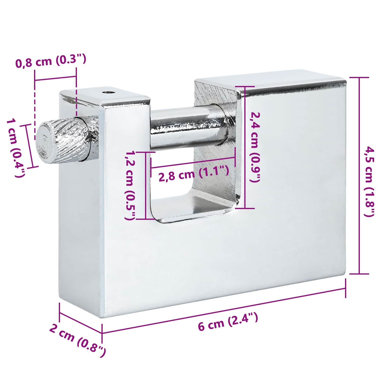 Lakat 2 pcs Ezüst Acél