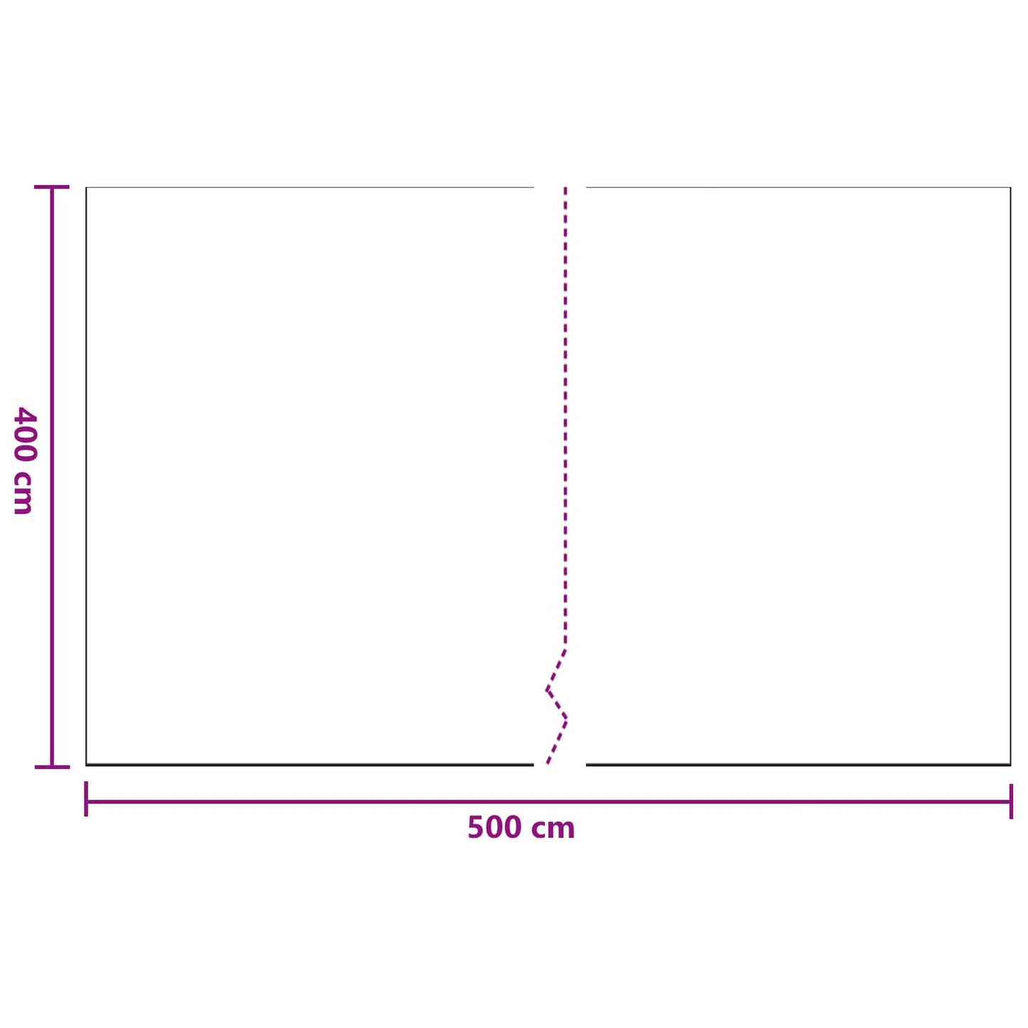 Porlap 6 pcs Átlátszó 400 x 500 cm HDPE
