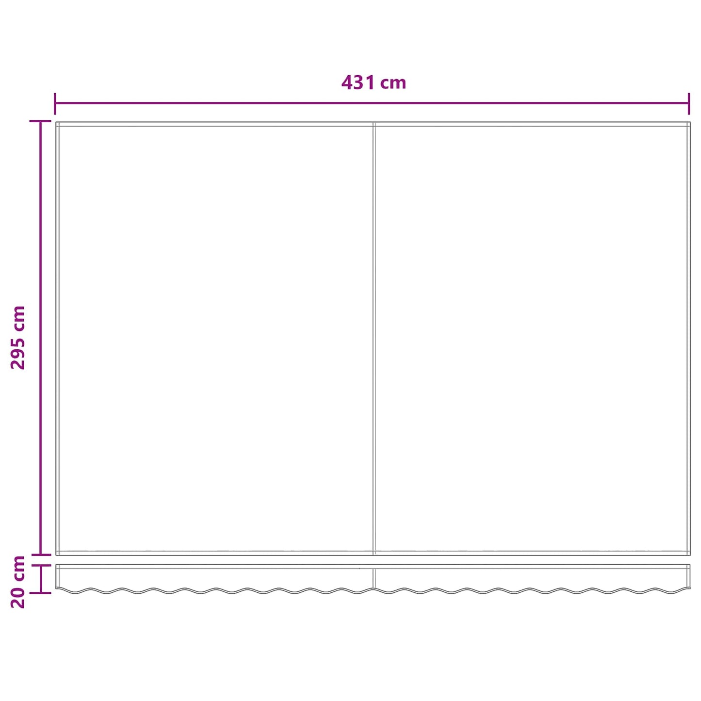 Behúzható napellenző Világosszürke és fehér 450 × 300 cm