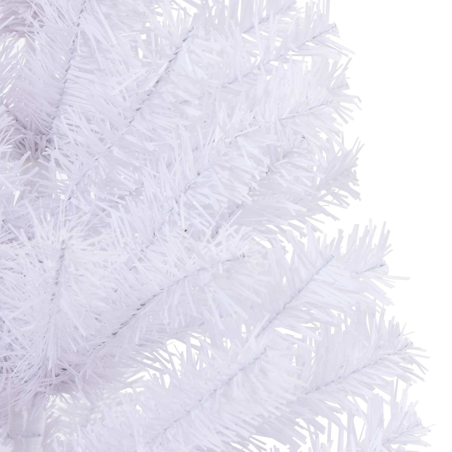 Mű karácsonyfa 150 LED-del állvánnyal Fehér 120 cm PVC és Acél