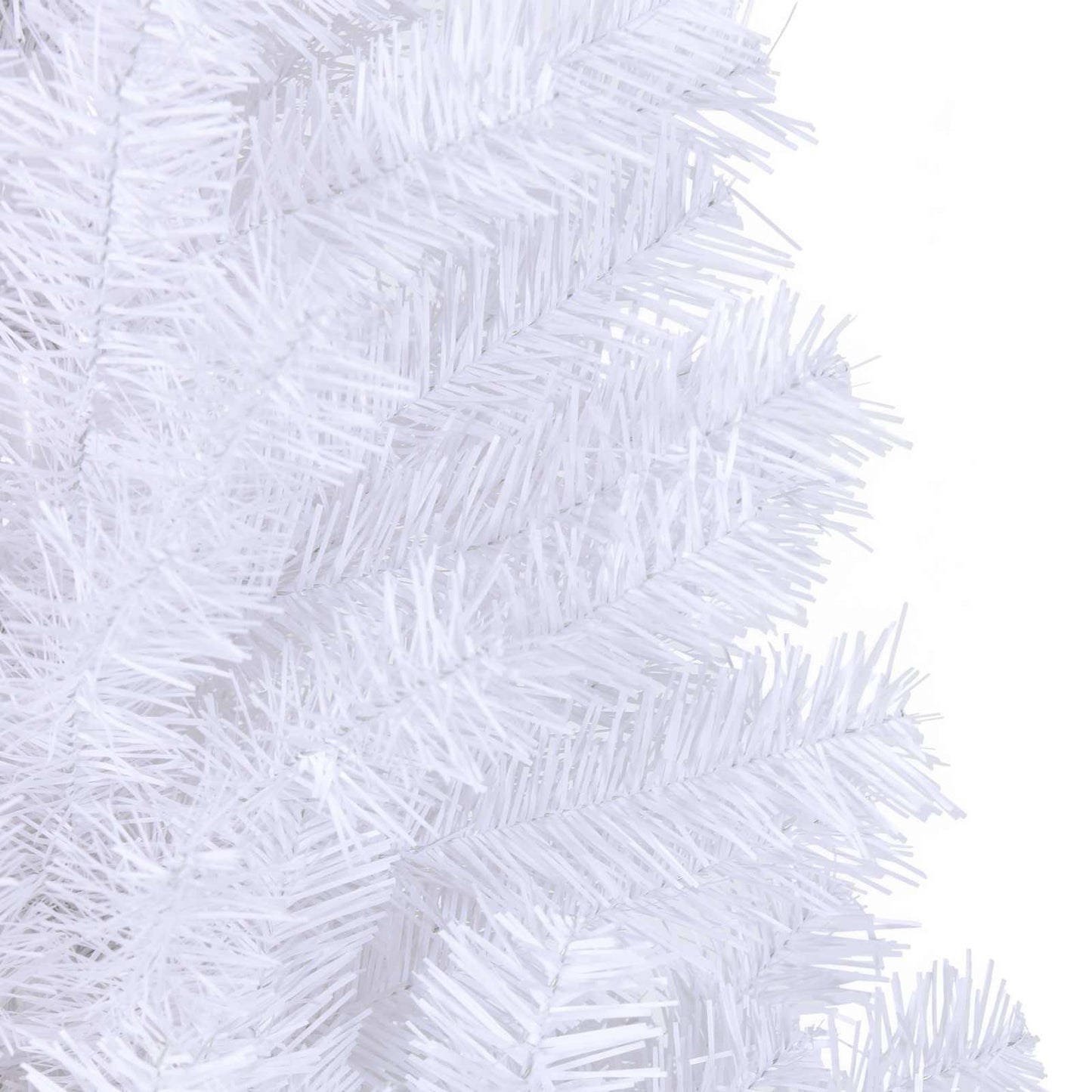 Mű karácsonyfa 300 LED-del állvánnyal Fehér 240 cm PVC és Acél