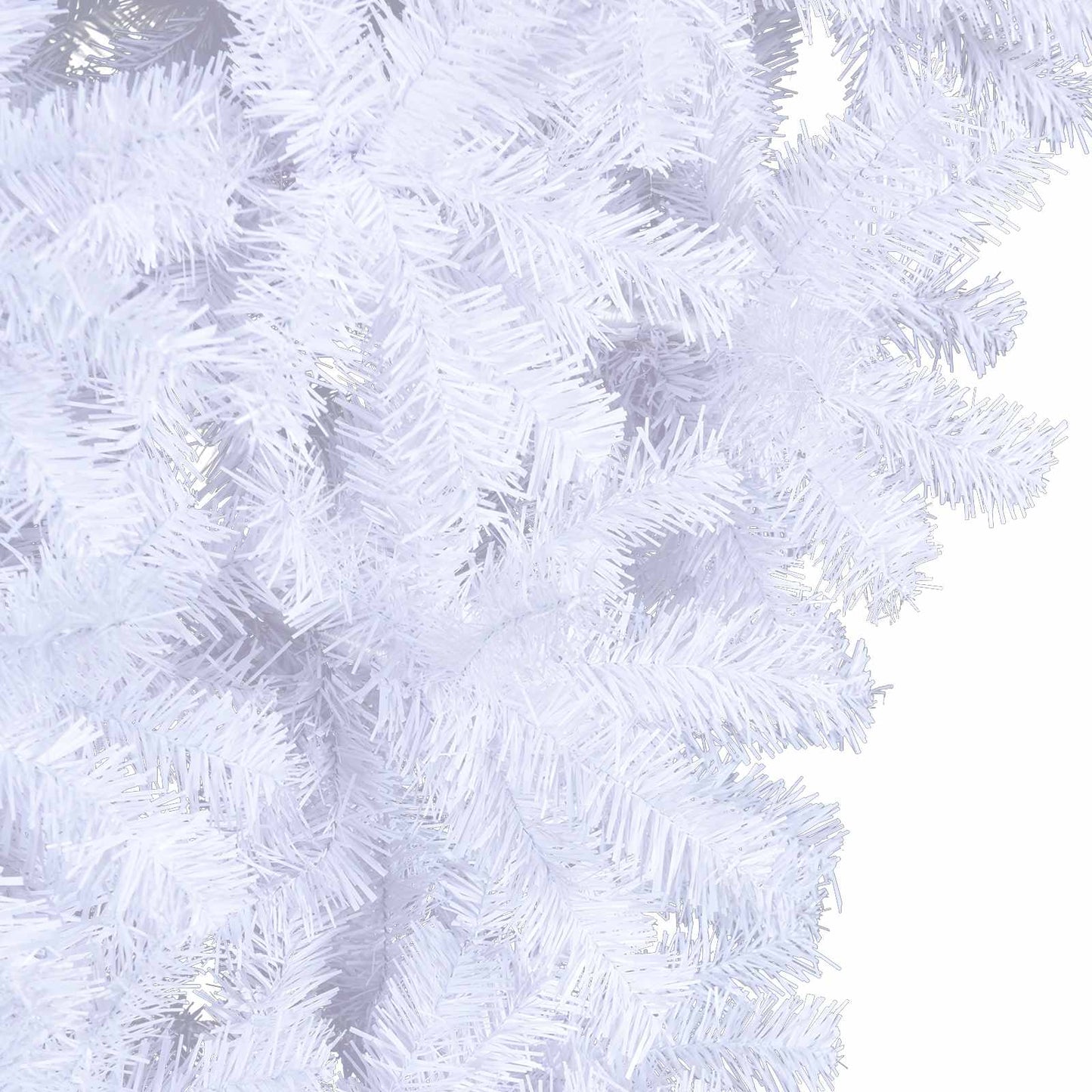 Mű karácsonyfa 300 LED-del állvánnyal Fehér 240 cm PVC és Acél