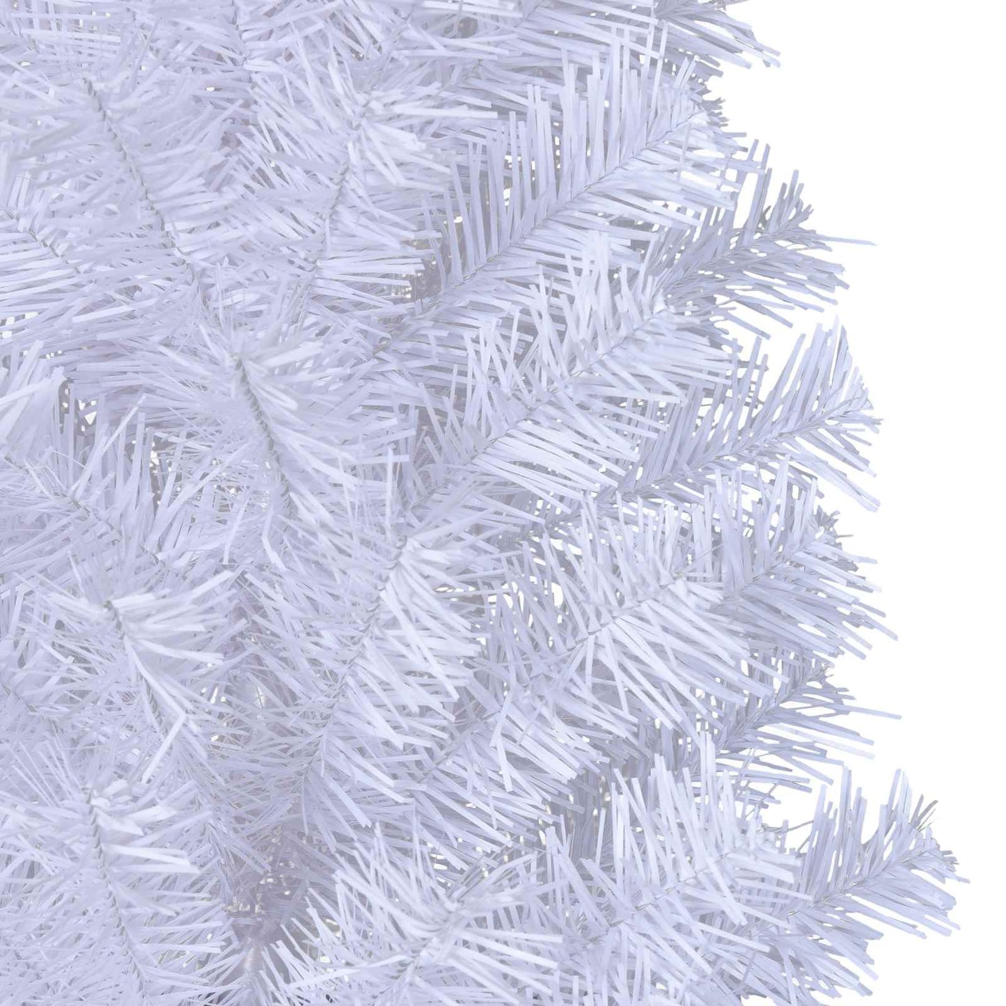 Mű karácsonyfa 150 LED-del állvánnyal Fehér 150 cm PVC és Acél