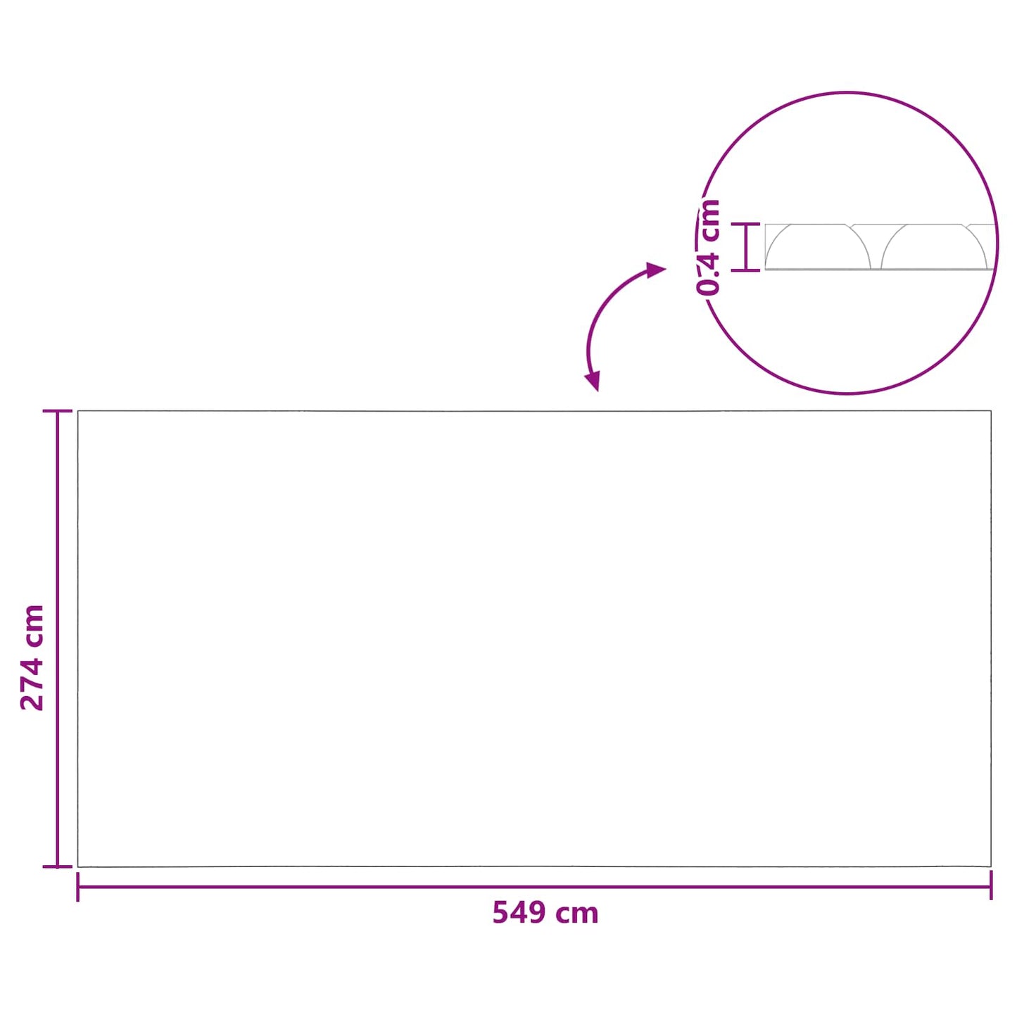 Napenergia Medencefedő Extra Nehéz 549 x 274 cm 400 μm Négyzet