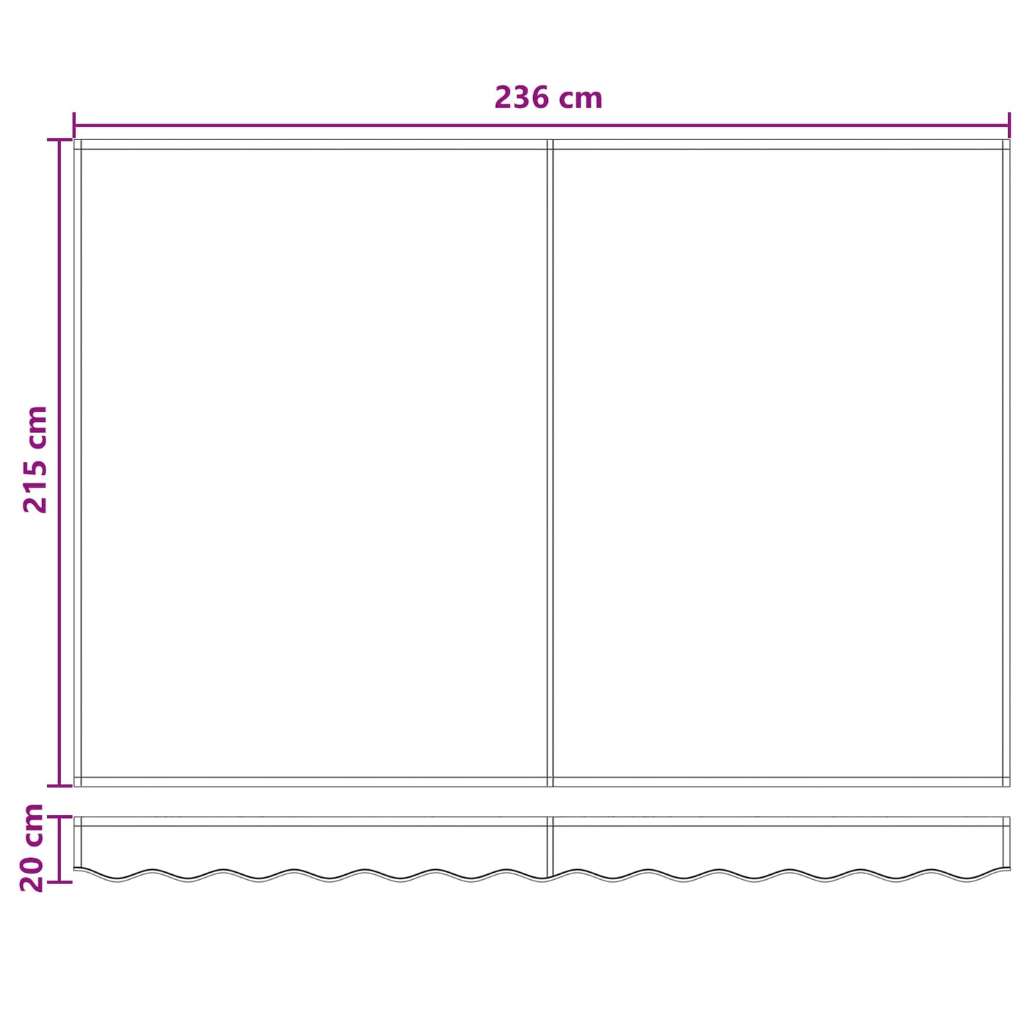 Napellenző ponyva csere a következőhöz: 2,5x2 m Homokszín