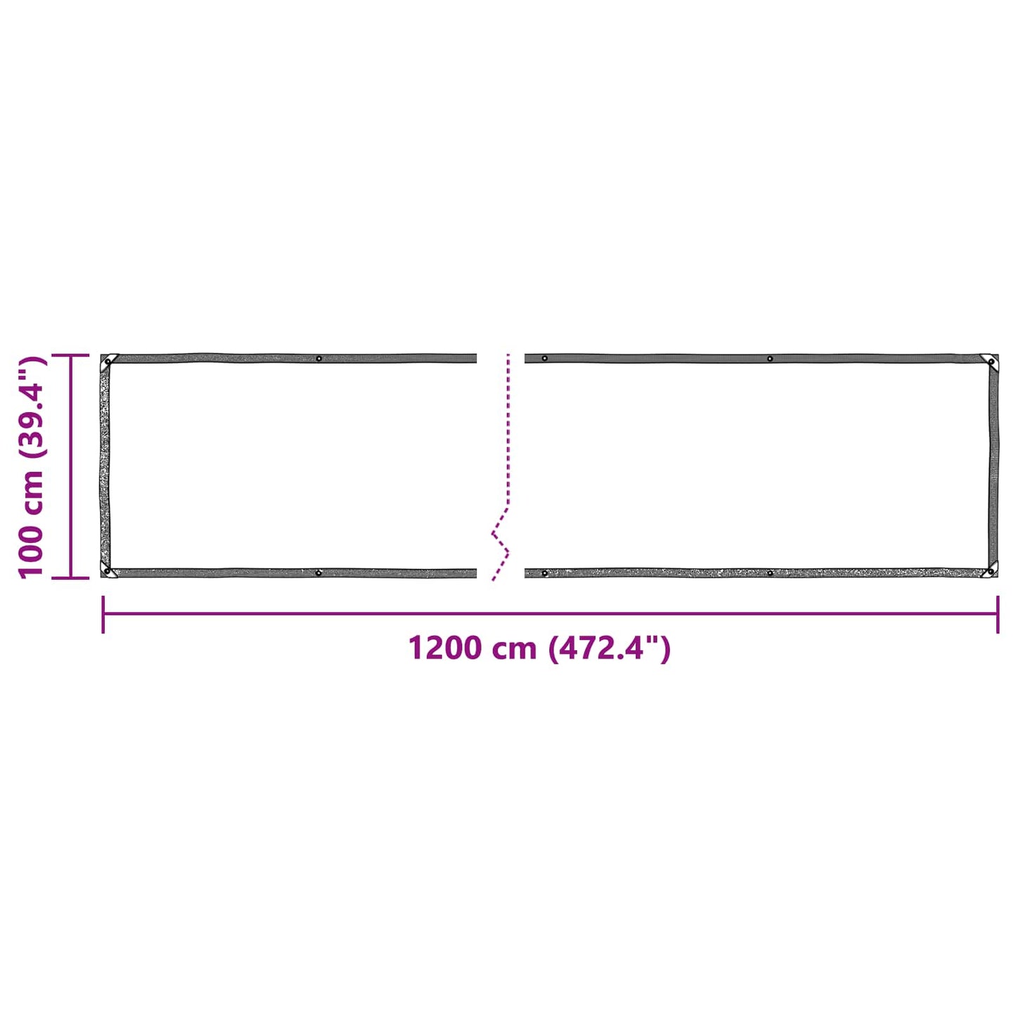 Növényfedező Átlátszó 1 x 12 m PE