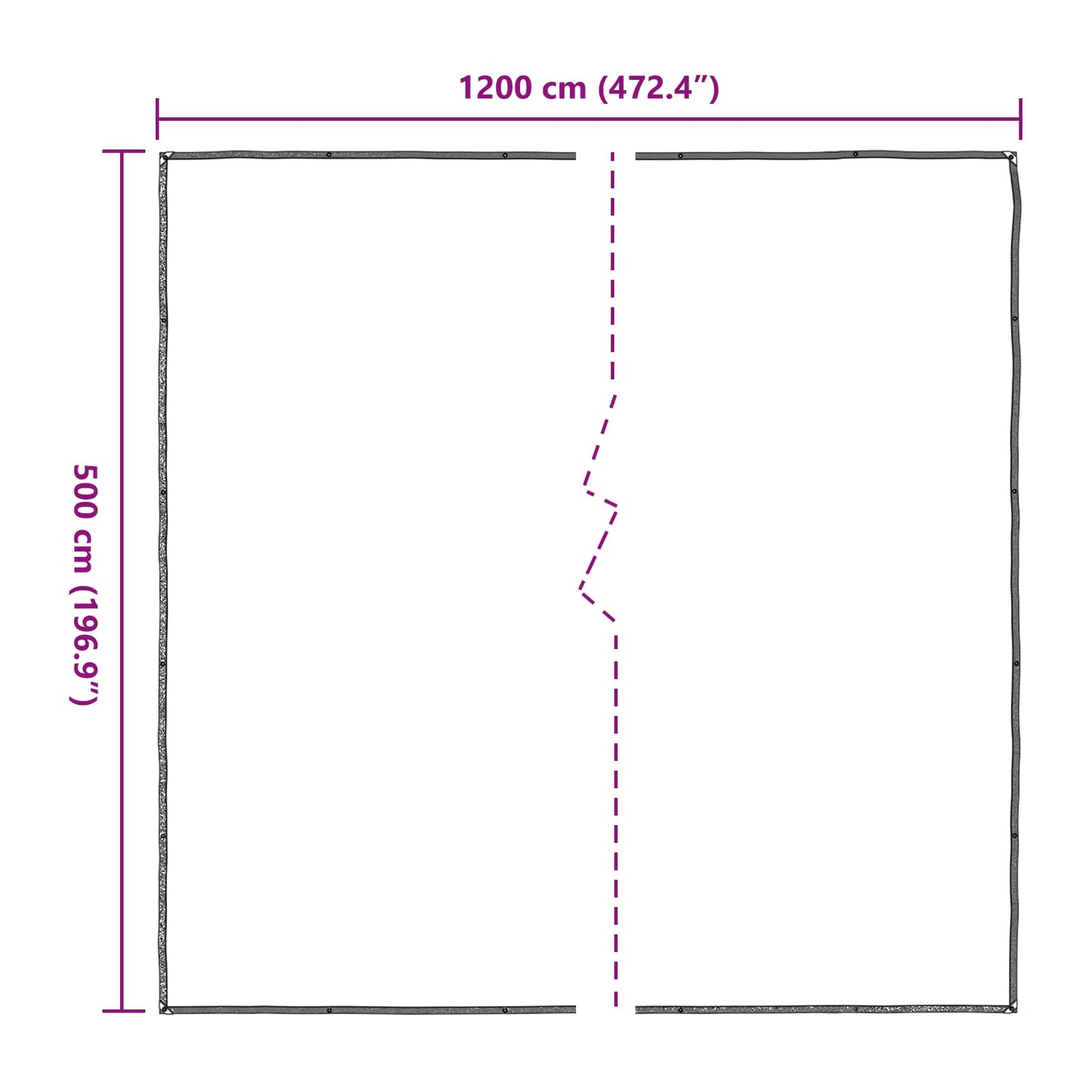 Növényfedező Átlátszó 5 x 12 m PE