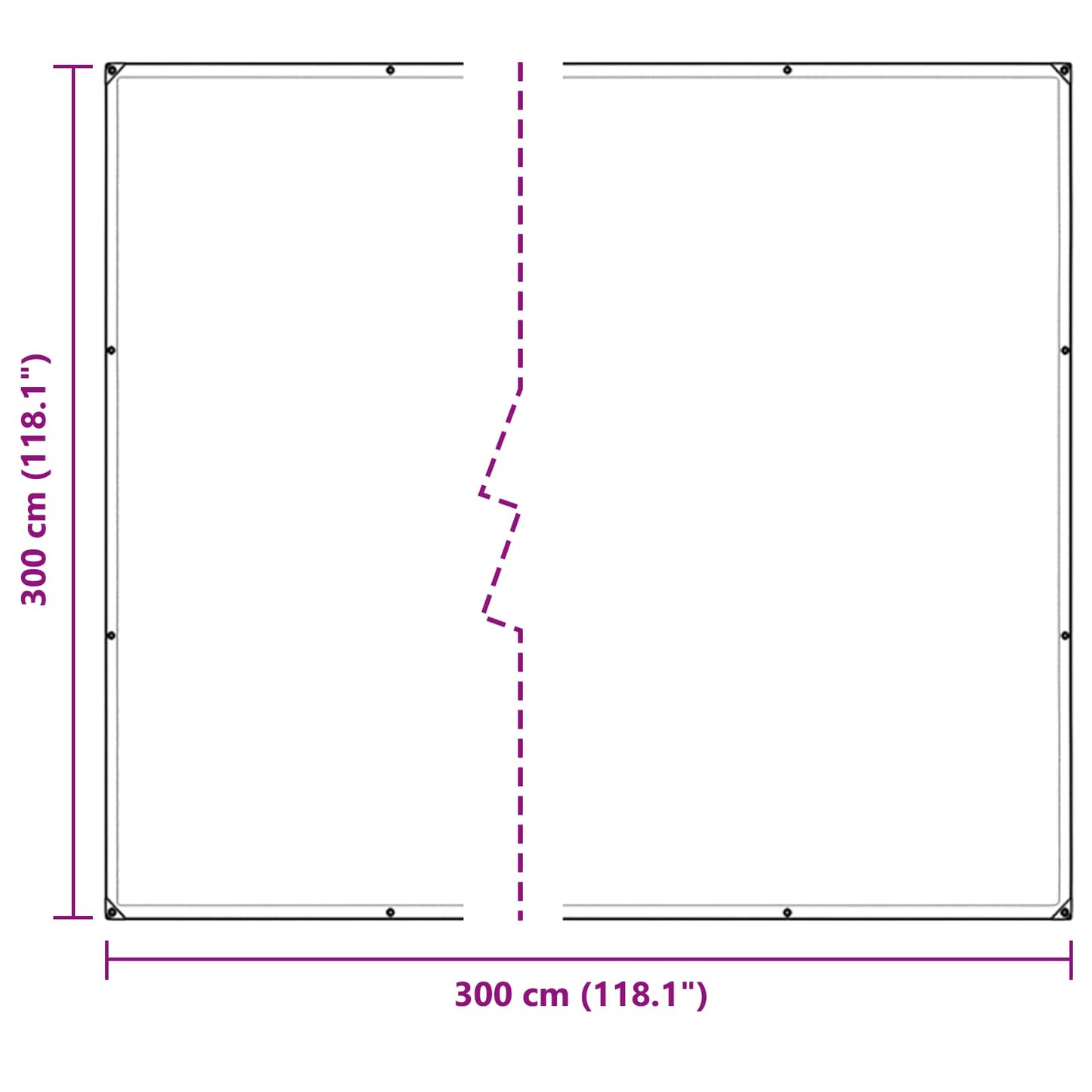 Növényfedező Átlátszó 3 x 3 m PVC