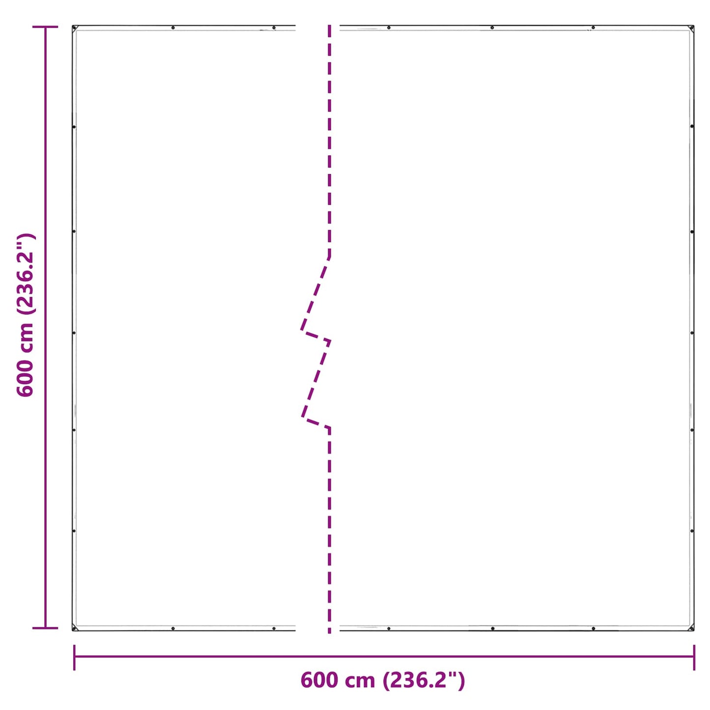 Növényfedező Átlátszó 6 x 6 m PVC