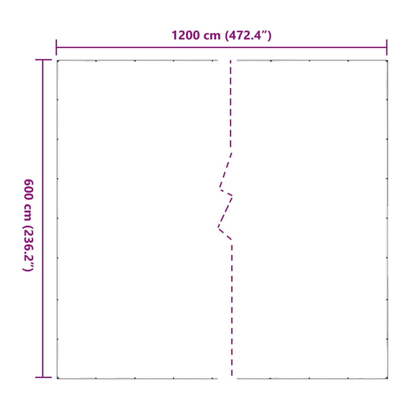 Növényfedező Átlátszó 6 x 12 m PVC