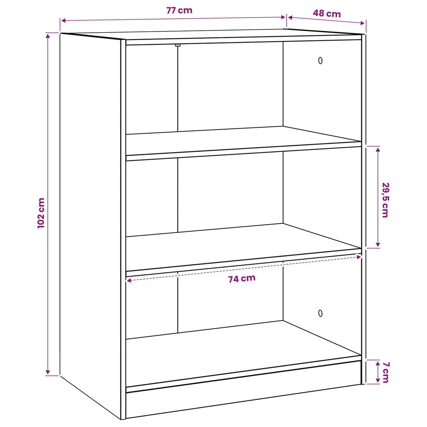Ruhásszekrény Antik fa 77 x 48 x 102 cm Szerelt Fa