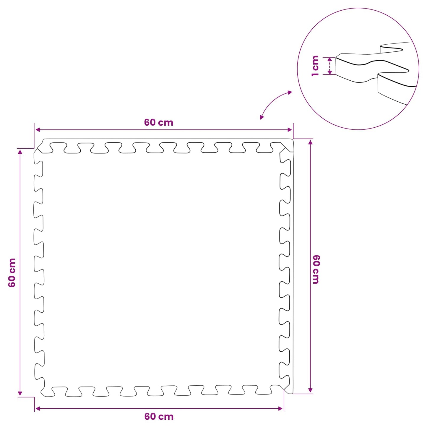 Medence aljzat 50 pcs Szürke 18 m² EVA Hab