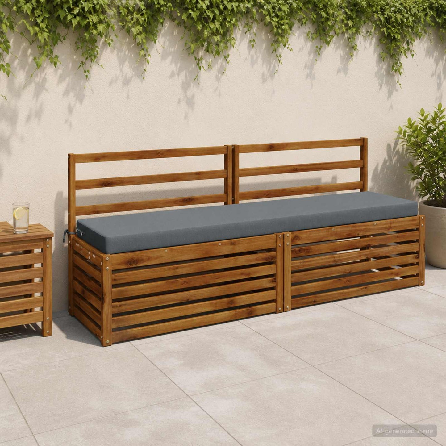 Padpárna SOEST 100% poliészter Kék 200 x 40 x 8 cm