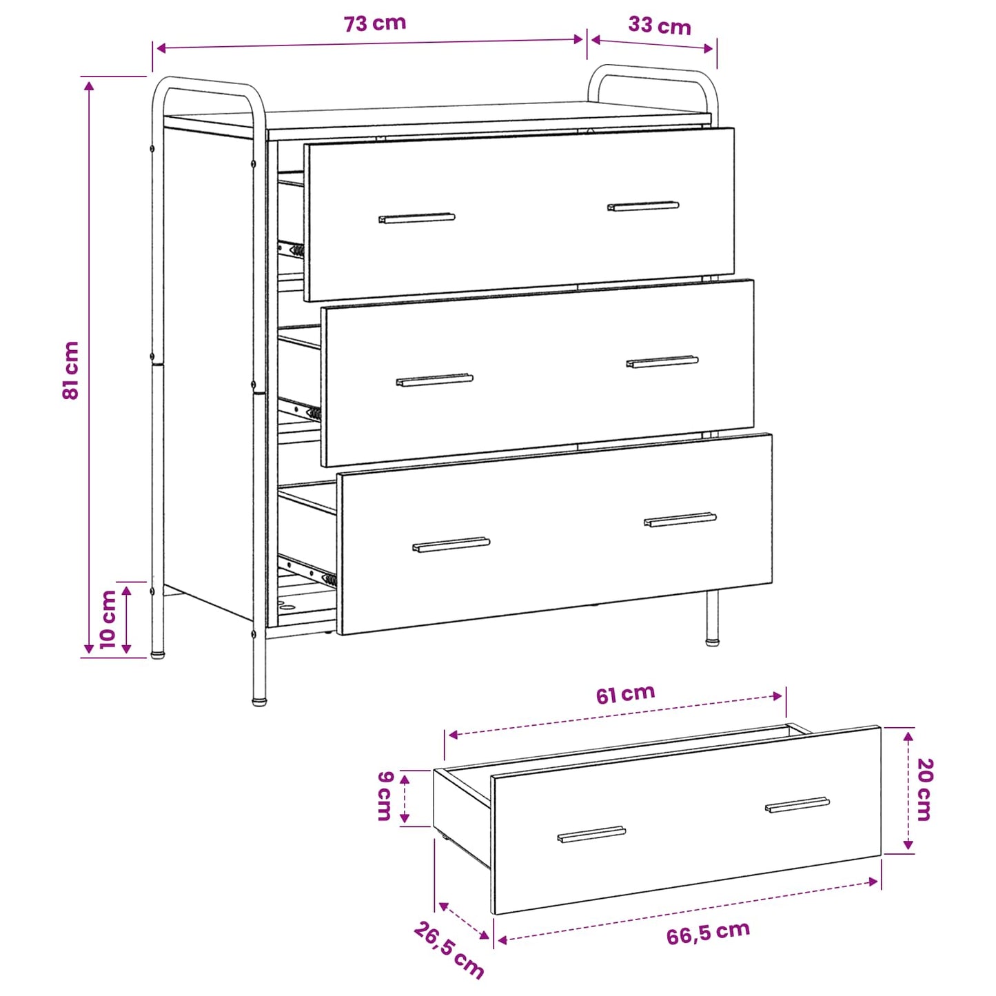 Széf Antik Fa 97 x 33 x 81 cm Szerelt Fa