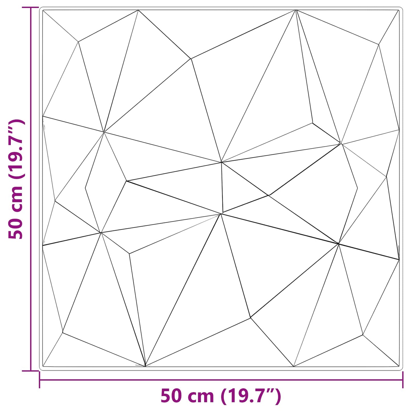 Fali panelek 12 db 50 x 50 cm Gyémánt Zöld XPS Hab