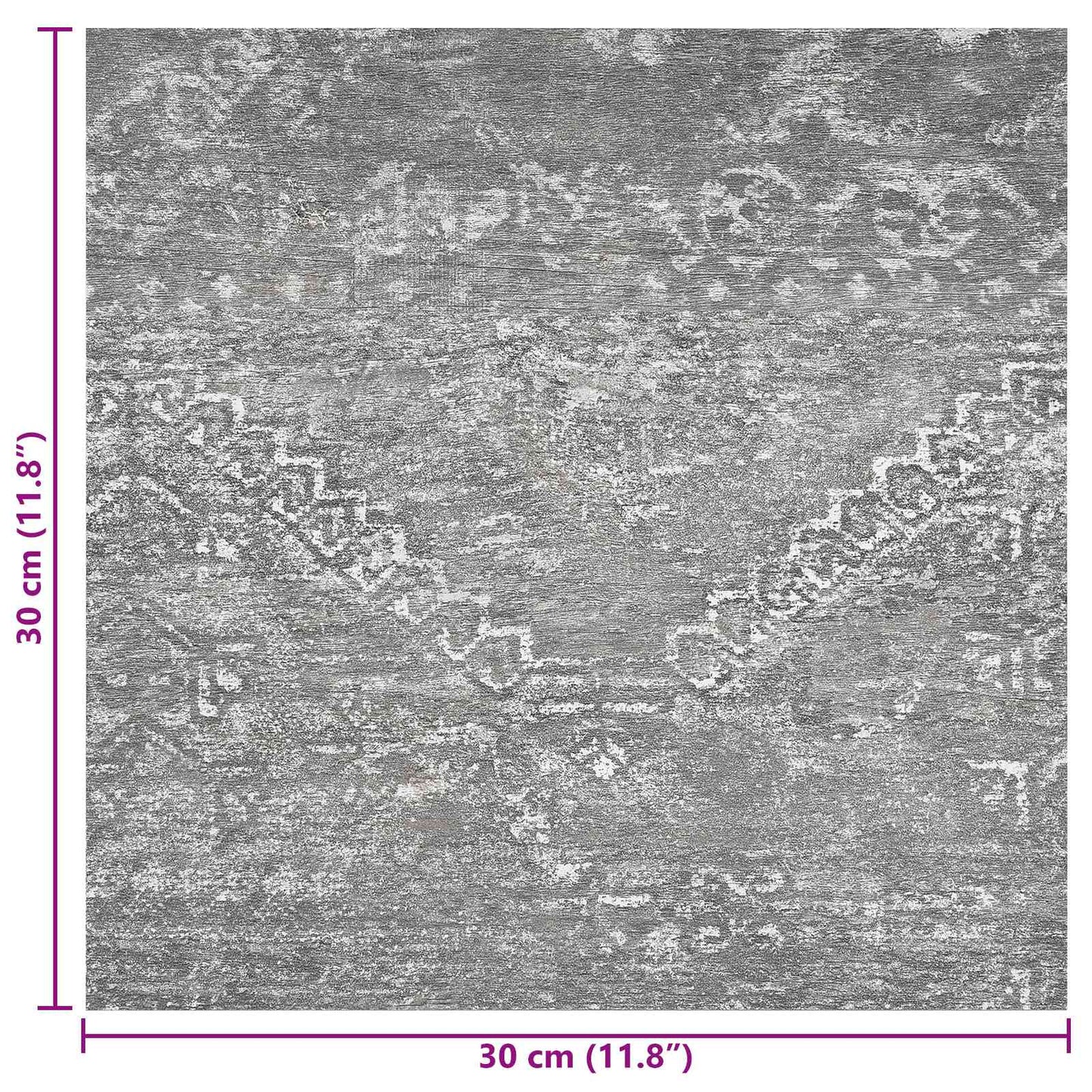 Öntapadós Padló Panelek 30,5 x 30,5 cm 20 pcs PVC Betonszürke