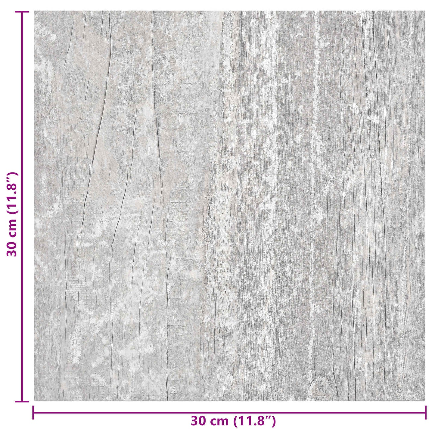Öntapadós Padló Panelek 30,5 x 30,5 cm 20 pcs PVC Szürke