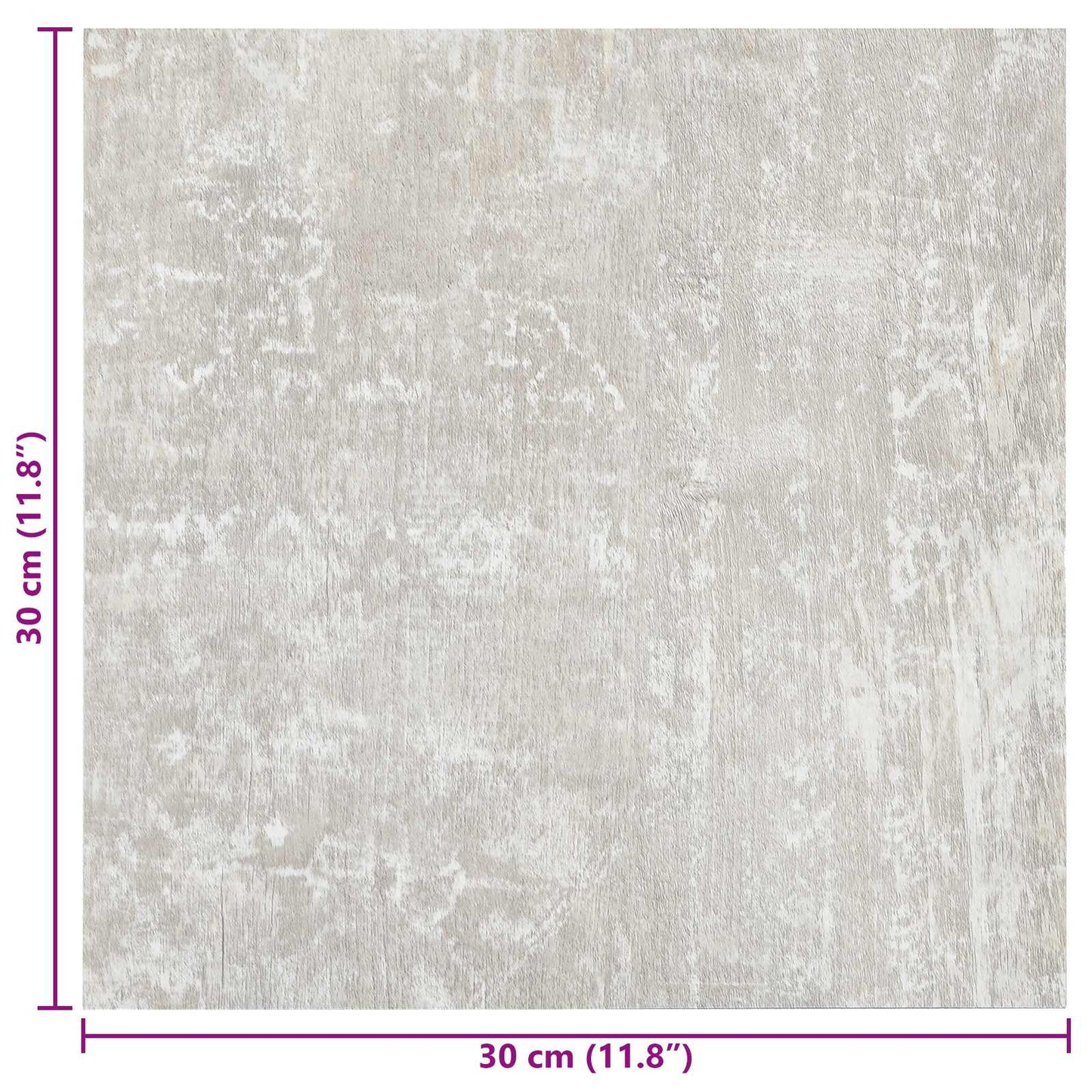 Öntapadós Padló Panelek 30,5 x 30,5 cm 20 pcs PVC Világosszürke