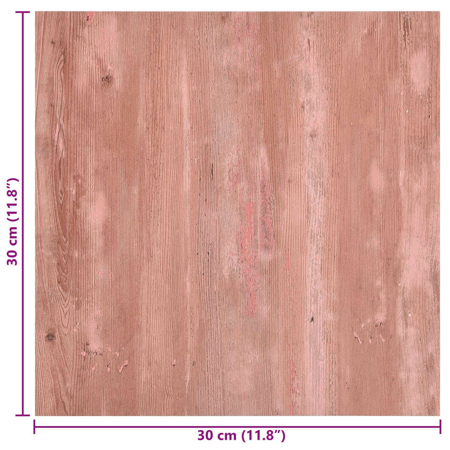 Öntapadós Padló Panelek 30,5 x 30,5 cm 20 pcs PVC Piros