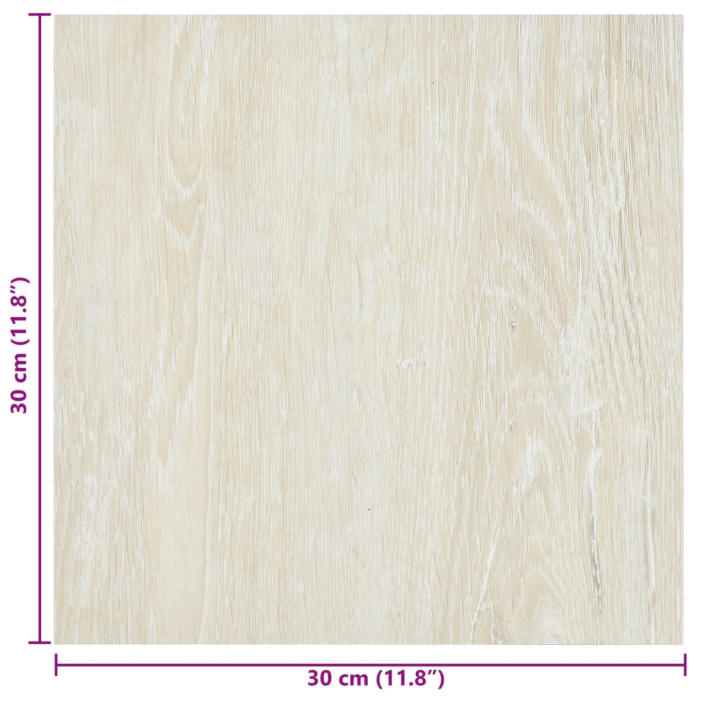 Öntapadós Padló Panelek 30,5 x 30,5 cm 20 pcs PVC Krémszínű