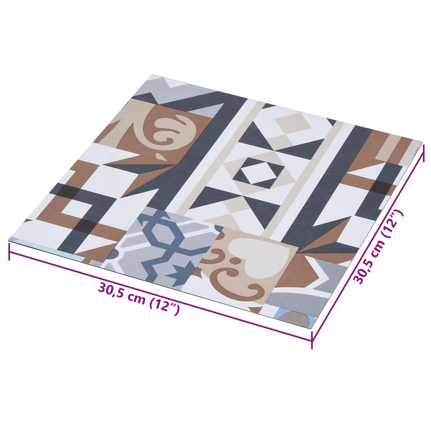 Öntapadós Padló Panelek 30,5 x 30,5 cm 20 pcs PVC